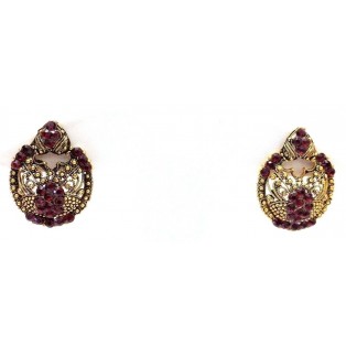 Golden Oxidized Women Earring Jhumka Jhumki Jewelry Drop PushBack Classy Gift 70